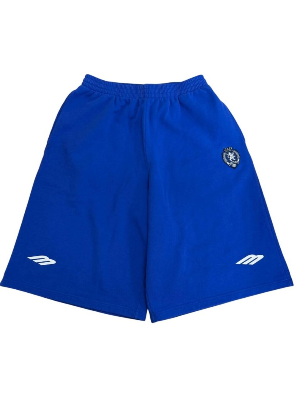 Balenciaga Football Sports Icon Baggy Sweat Shorts Blue S